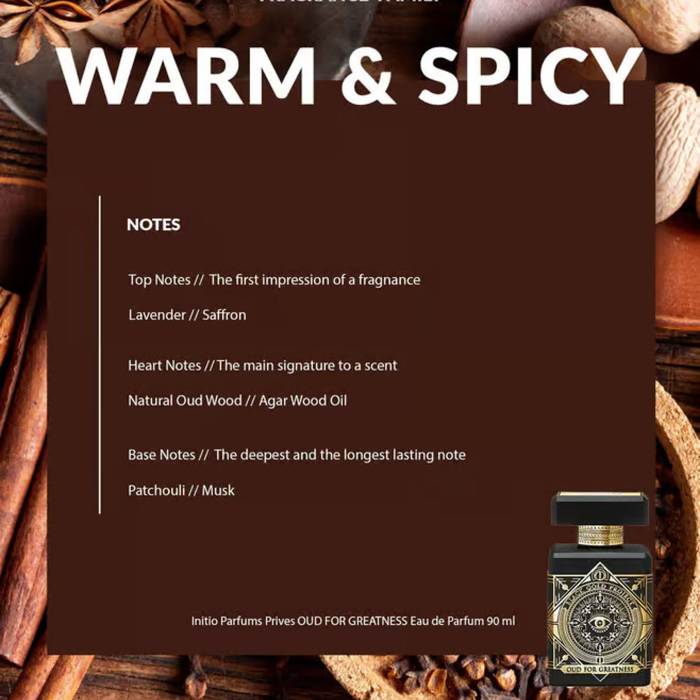Initio Oud For Greatness Eau De Parfum, 3 oz