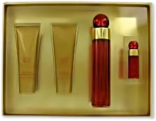 Perry Ellis 360 Red 3.4 OZ  EDP  SP & 3OZ Lotion/ Gel/Mini SP